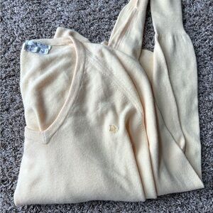 Ivory V-Neck Sweater